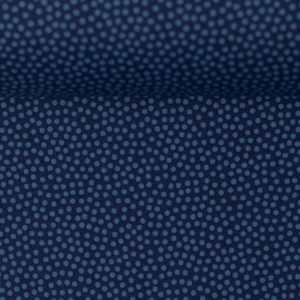 Baumwolle "Dotty" Punkte Jeansblau